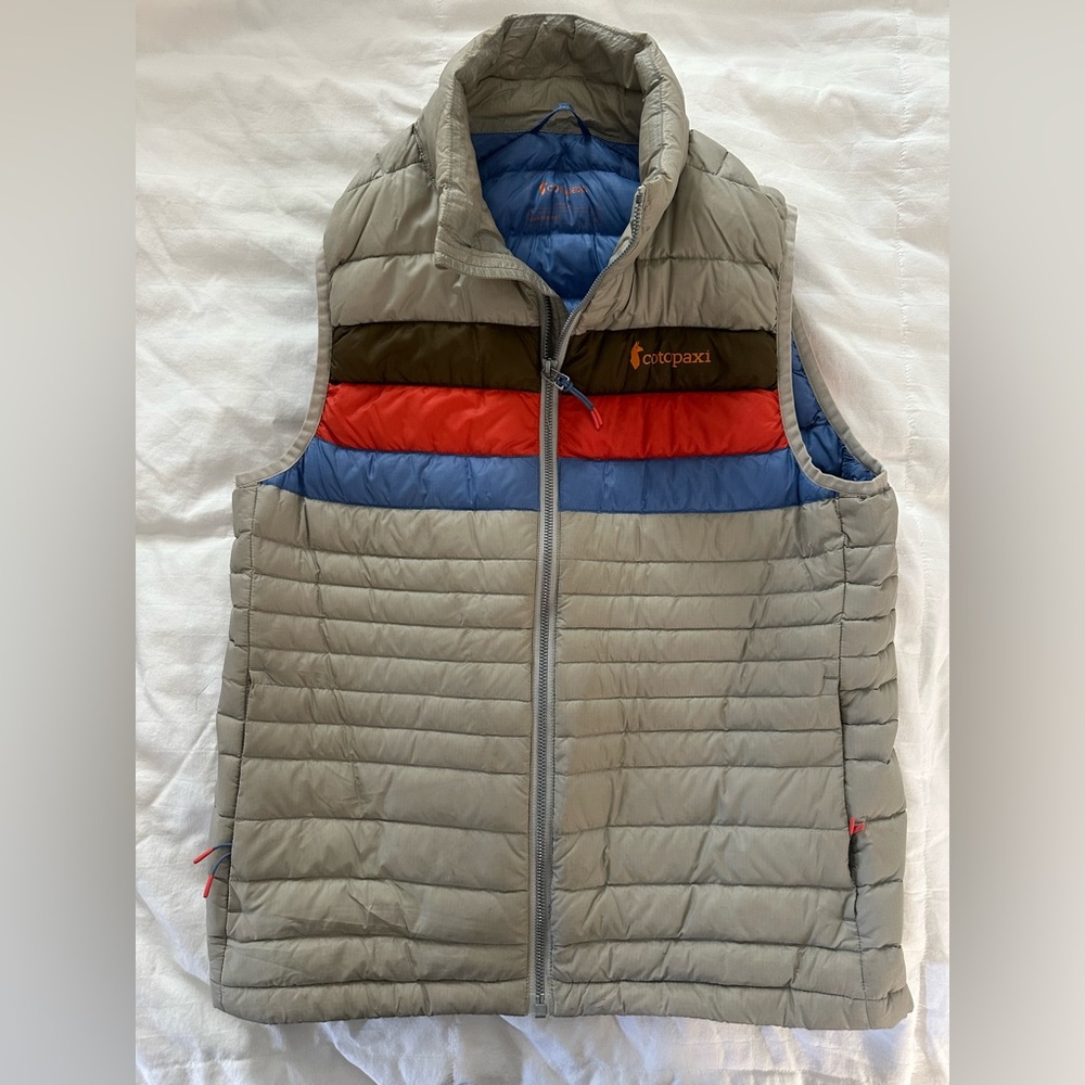 Cotopaxi Gray and Multicolor Striped Vest